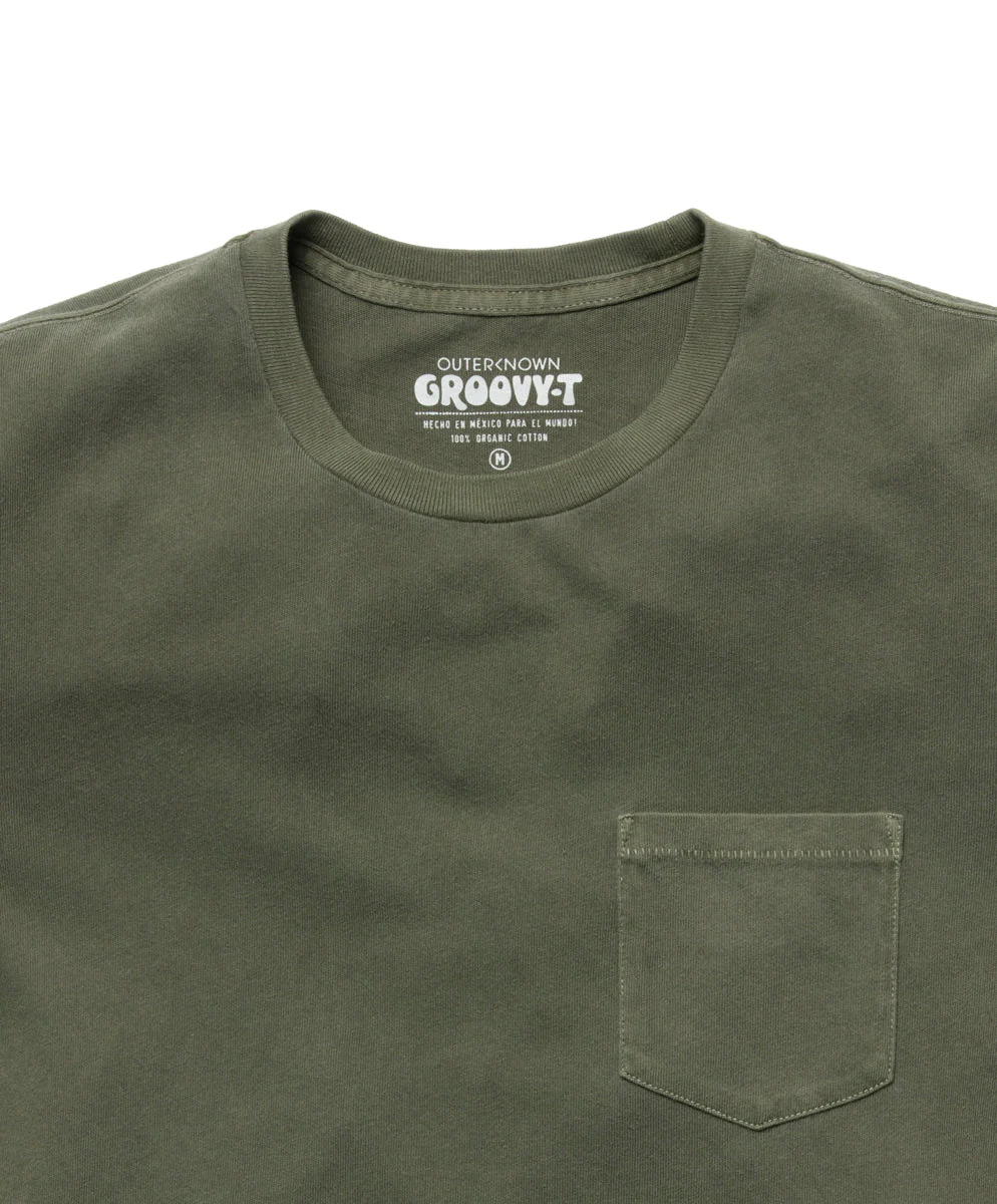 Groovy Pocket Tee - SALE - Outerworn - Image 4