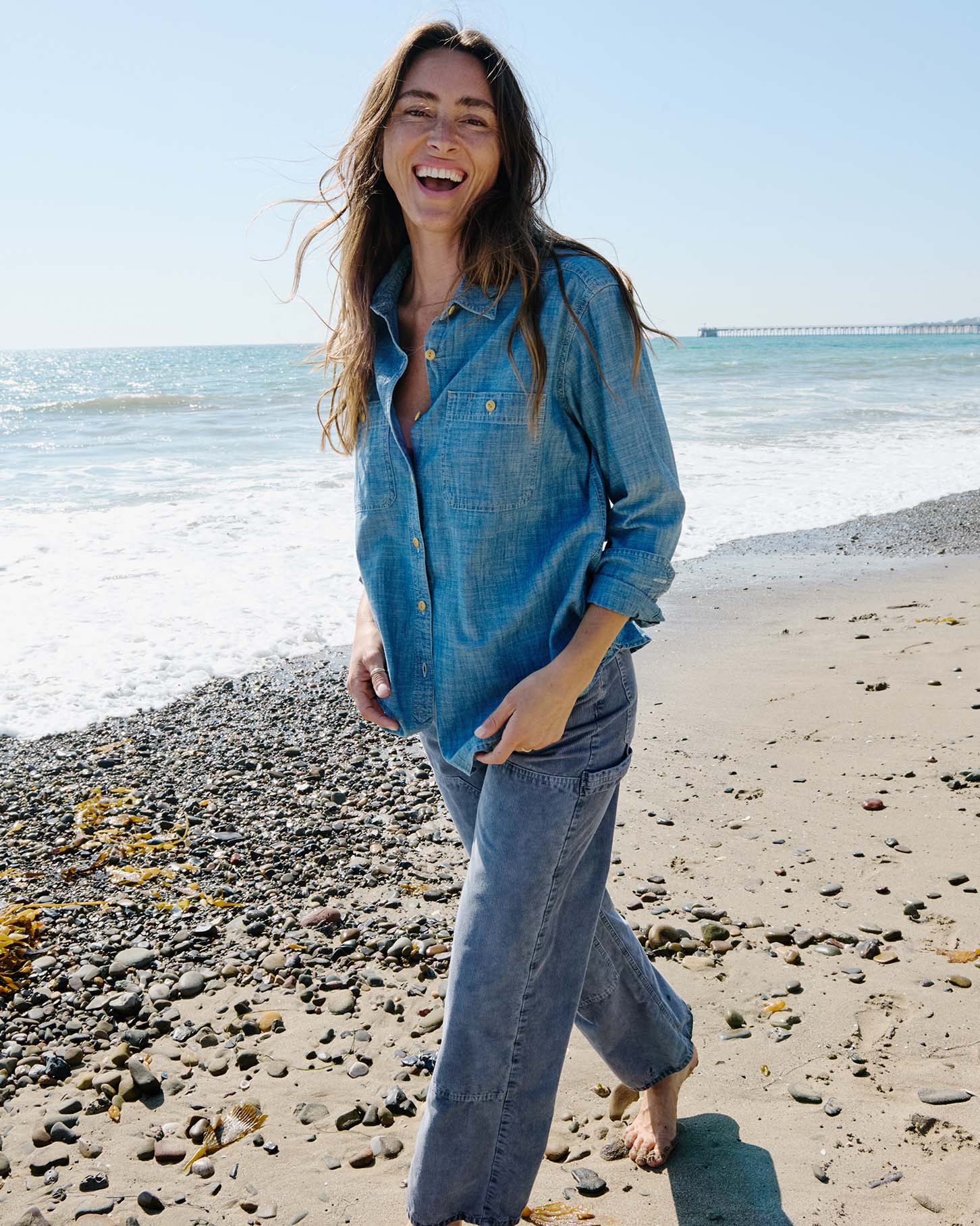 Women's Chambray Utility Shirt - Image 3
