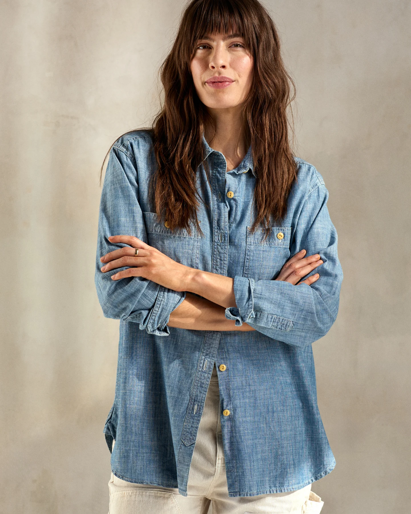 Women's Chambray Utility Shirt - Image 4
